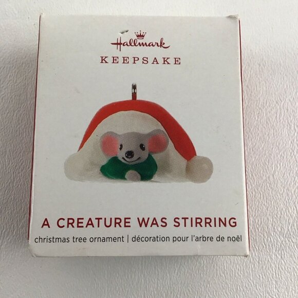 Hallmark Keepsake Miniature Christmas Ornament #6 A Creature Was Stirring 2019 - Picture 1 of 6